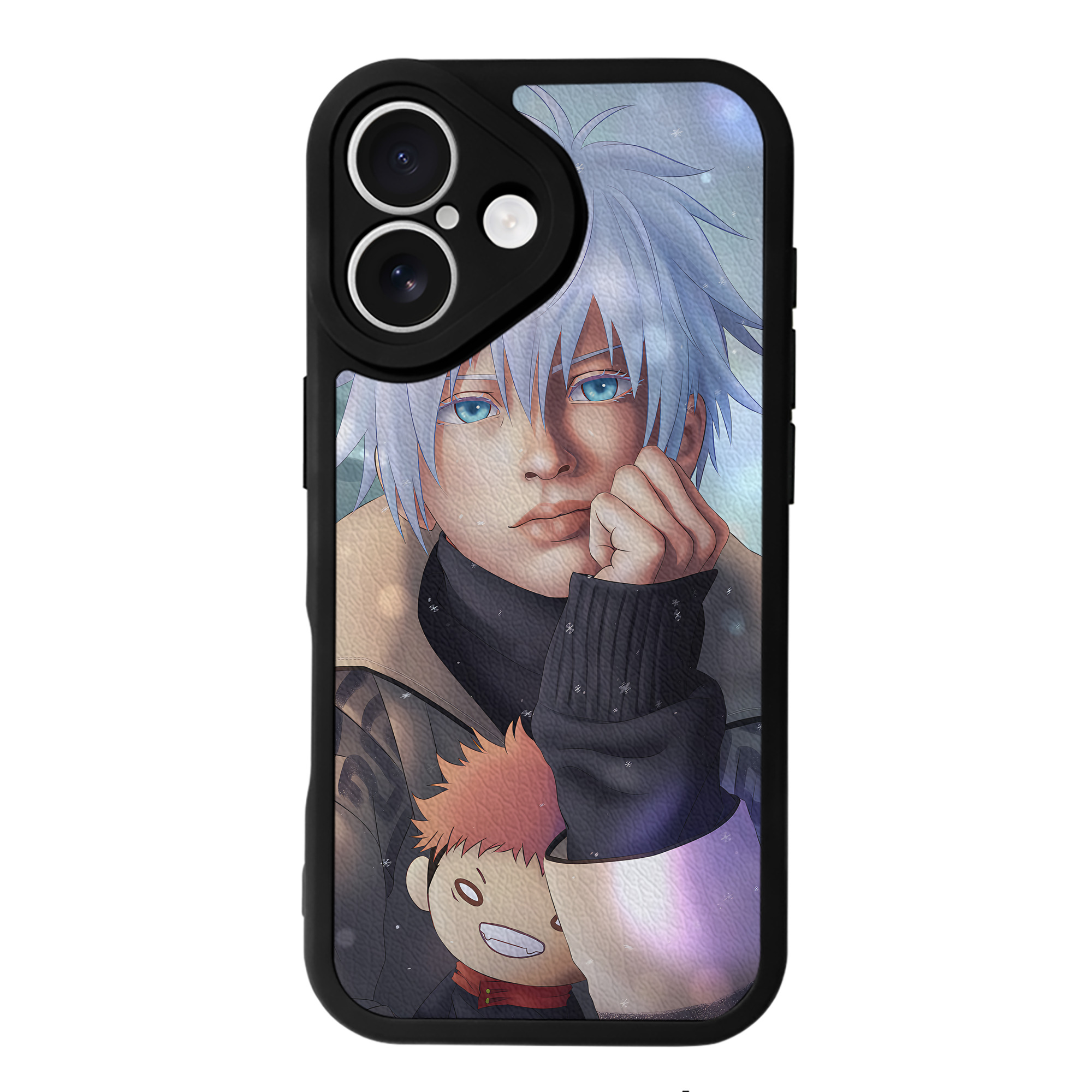 （画像用） 呪術廻戦 Jujutsu Kaisen 【iPhone 16シリーズ対応】シリコンスマホケース（レザー調） 材質：シリコン